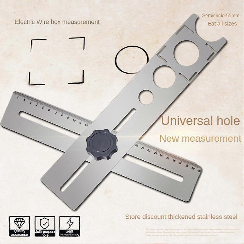Tile Opening Locator Multi-Functional Universal Punching Measuring Tool