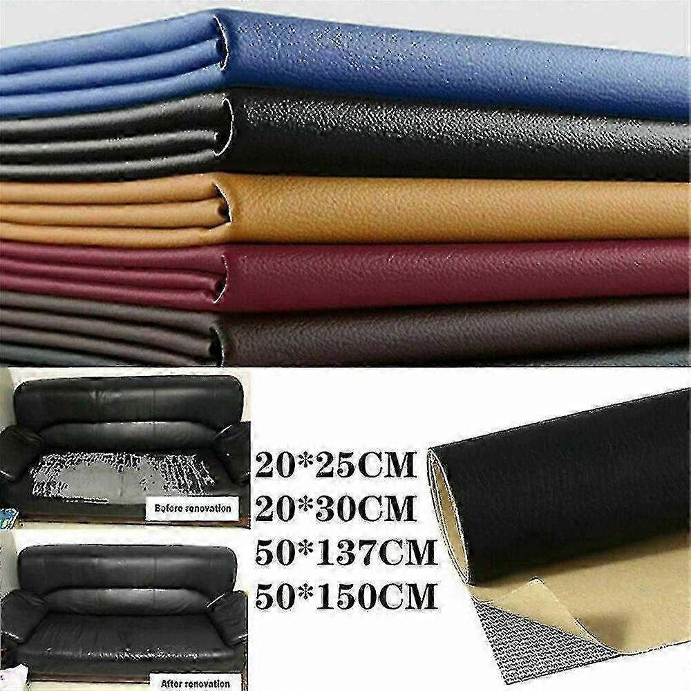 Self-adhesive leather repair patch for couch & sofa renovation