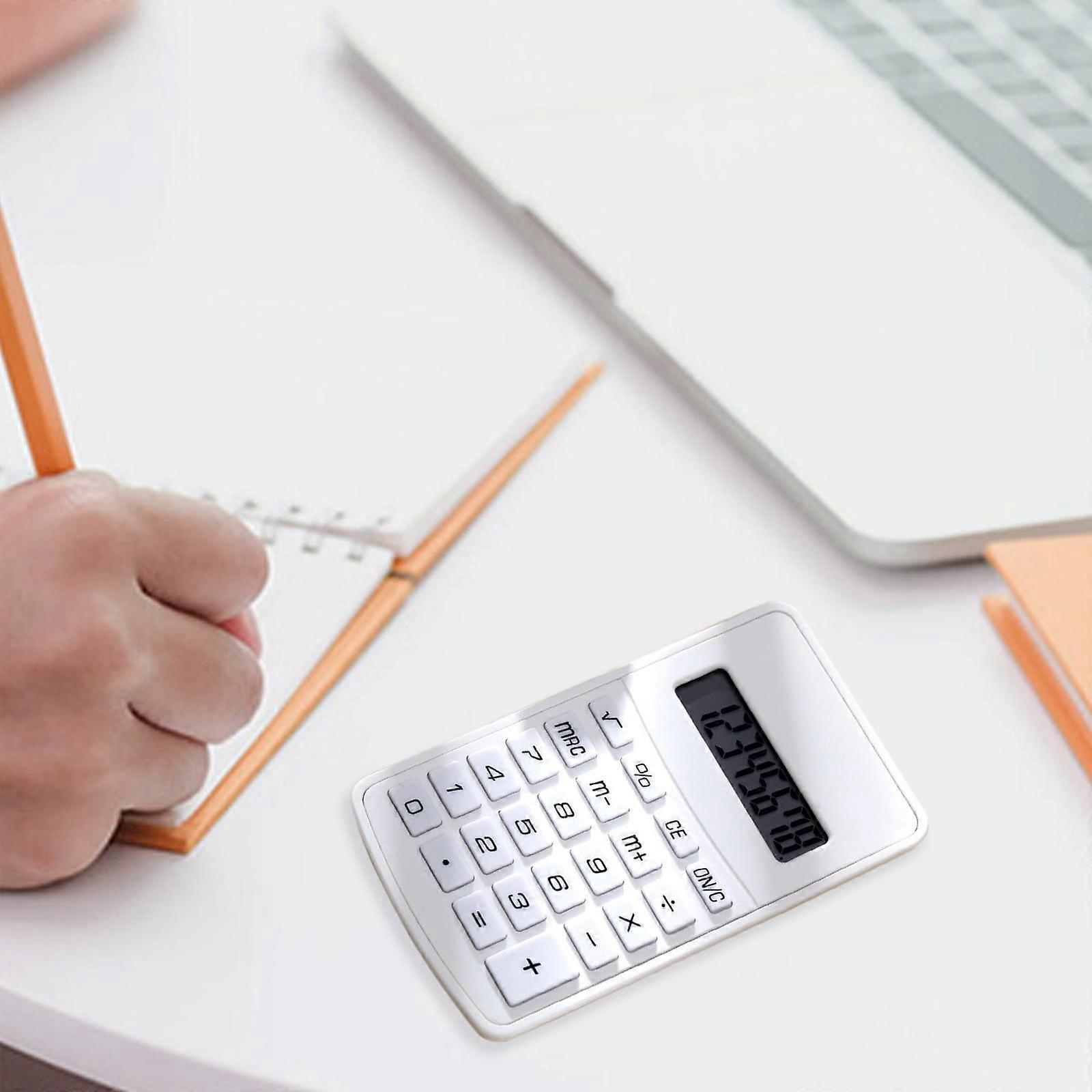 Donemore 8-Digit Calculator with Large Display & Round Buttons, Candy Color Portable Calculator for School, Office, Home