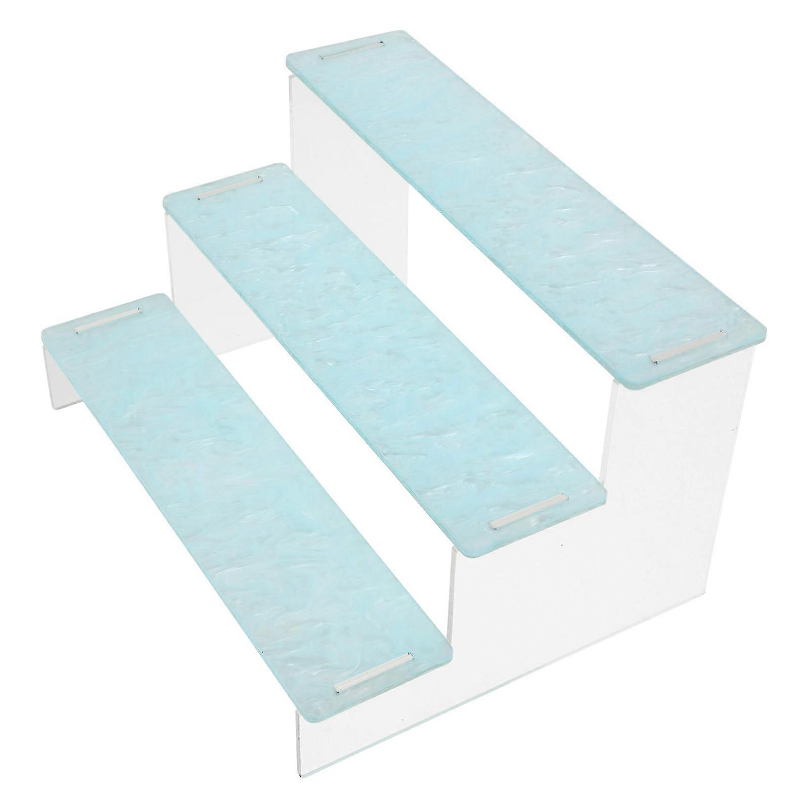 3-Tier Acrylic Riser Display Stand for Model Storage 6Pcs Organizer