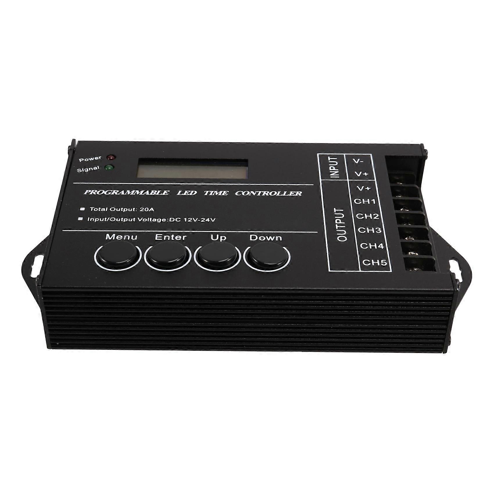 TC420 Time programmable RGB LED Controller DC12V-24V 5 Channel LED Timing dimmer