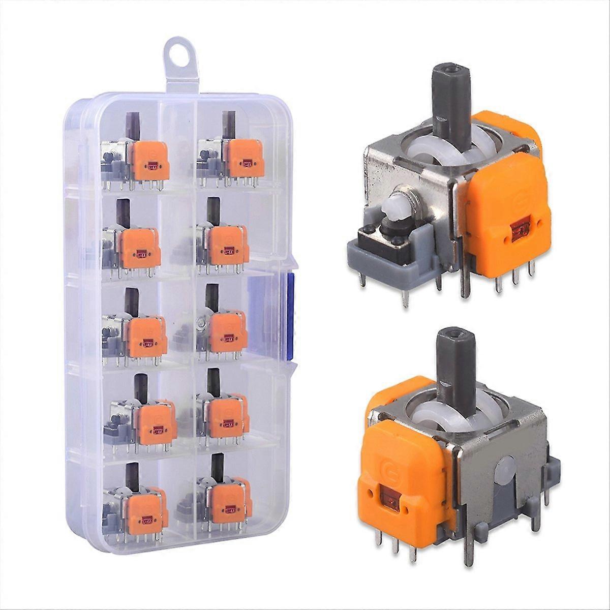10Pcs 3D Hall Effect Joystick Adjustable No Drifting for Switch pro