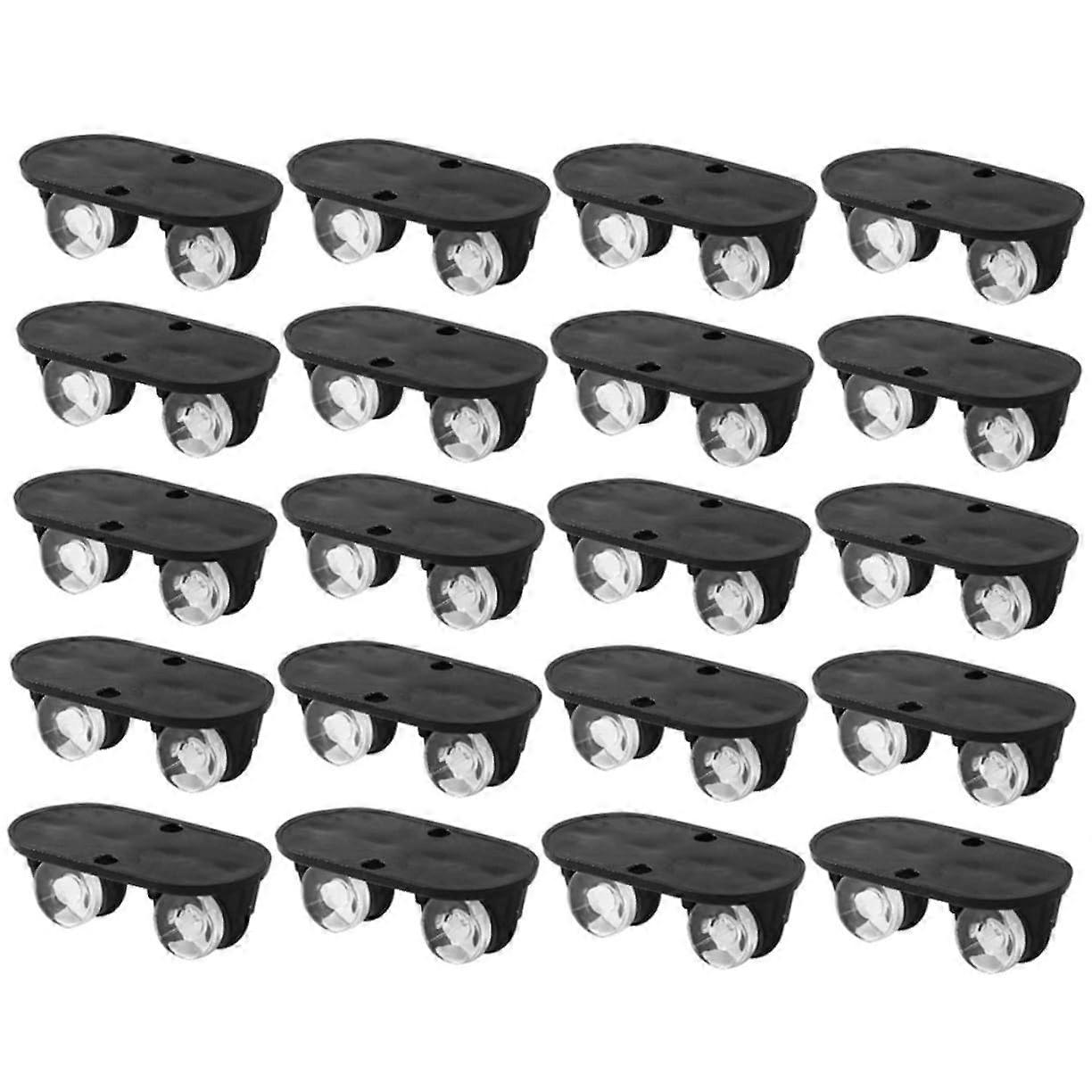 Adhesive Caster Wheels 20 Pack for Furniture and Storage Boxes, Silent NonScratch Rollers for Easy Moving
