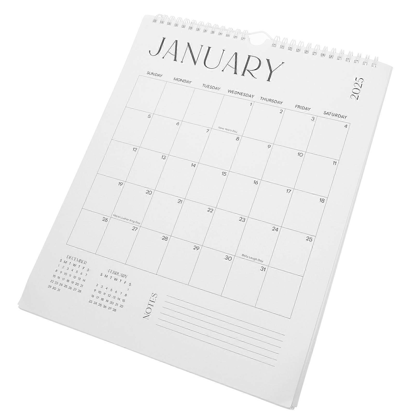 Wall Calendar 18 Month Calendar To Do List Runs From Jan. 2025 To Jun. 2026 Minimalistic Hanging Calendar For Home Office Easy Planning