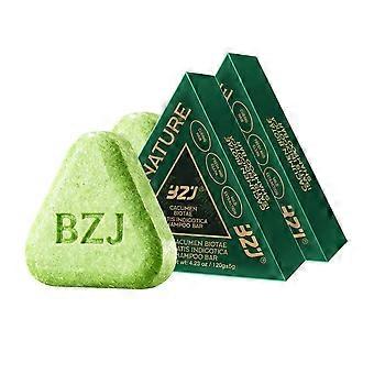 Nature Triangle Shampoo Bar , Nature Seven Green Soap Shampoo, Natural Usman Grass Hair Shampoo Bar for Women & Men, Solid Shampoo and Conditioner Bar