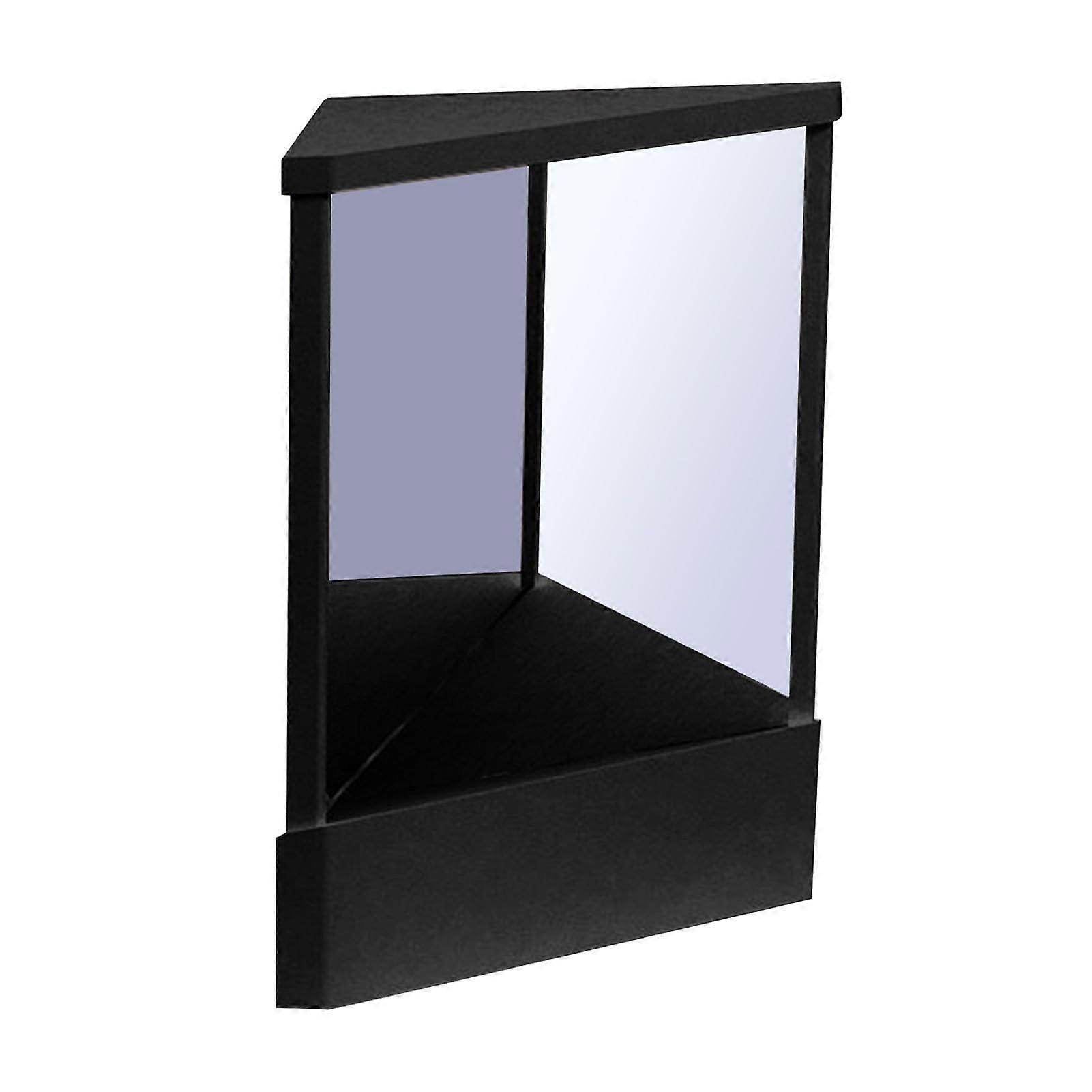 True Mirror NonReversing Vanity Mirror with TruetoLife Reflection for Makeup and Grooming Black