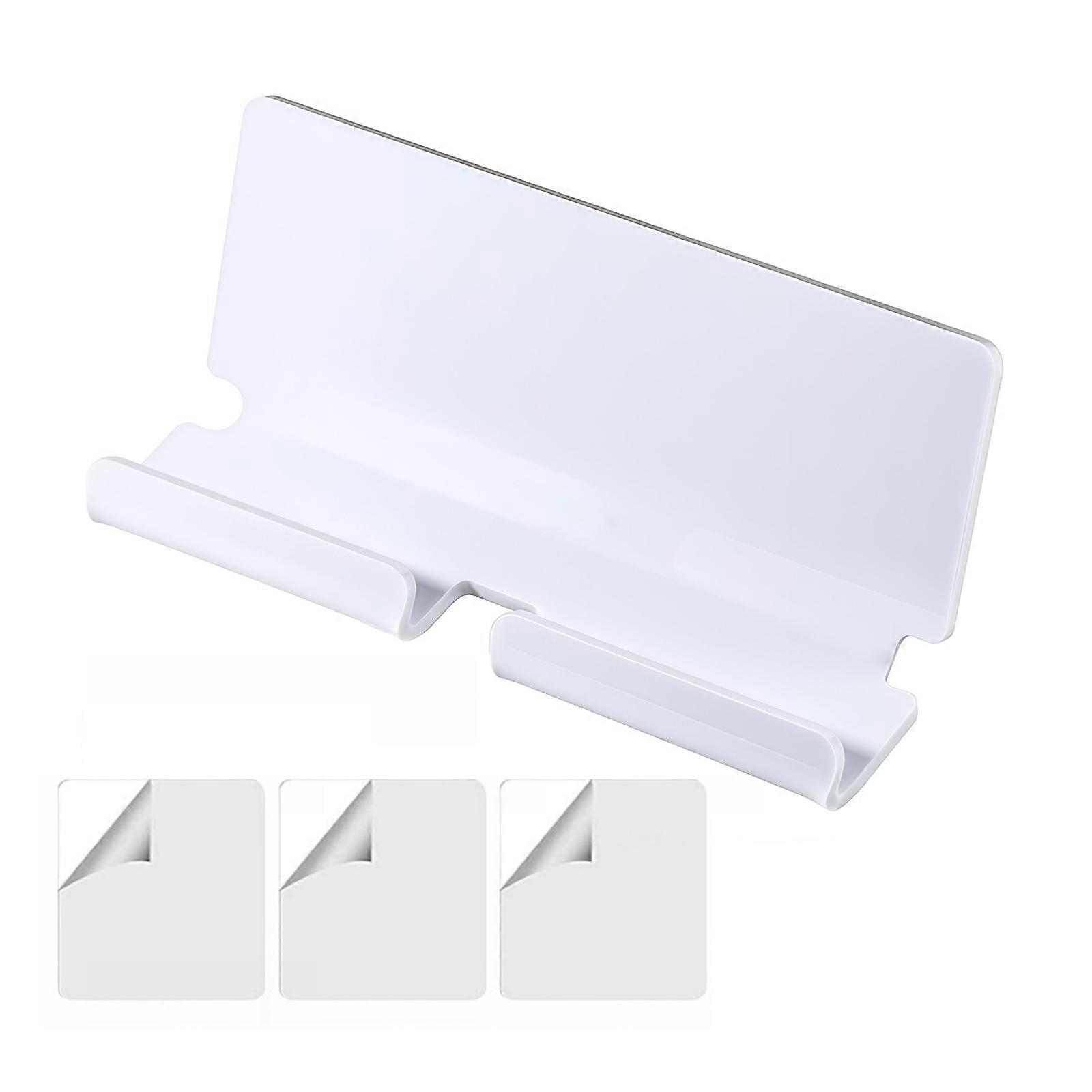 Easy Installs Tablets Wall Mounts Featuring Toolless Setups and Compatibility for Multiple Room  White