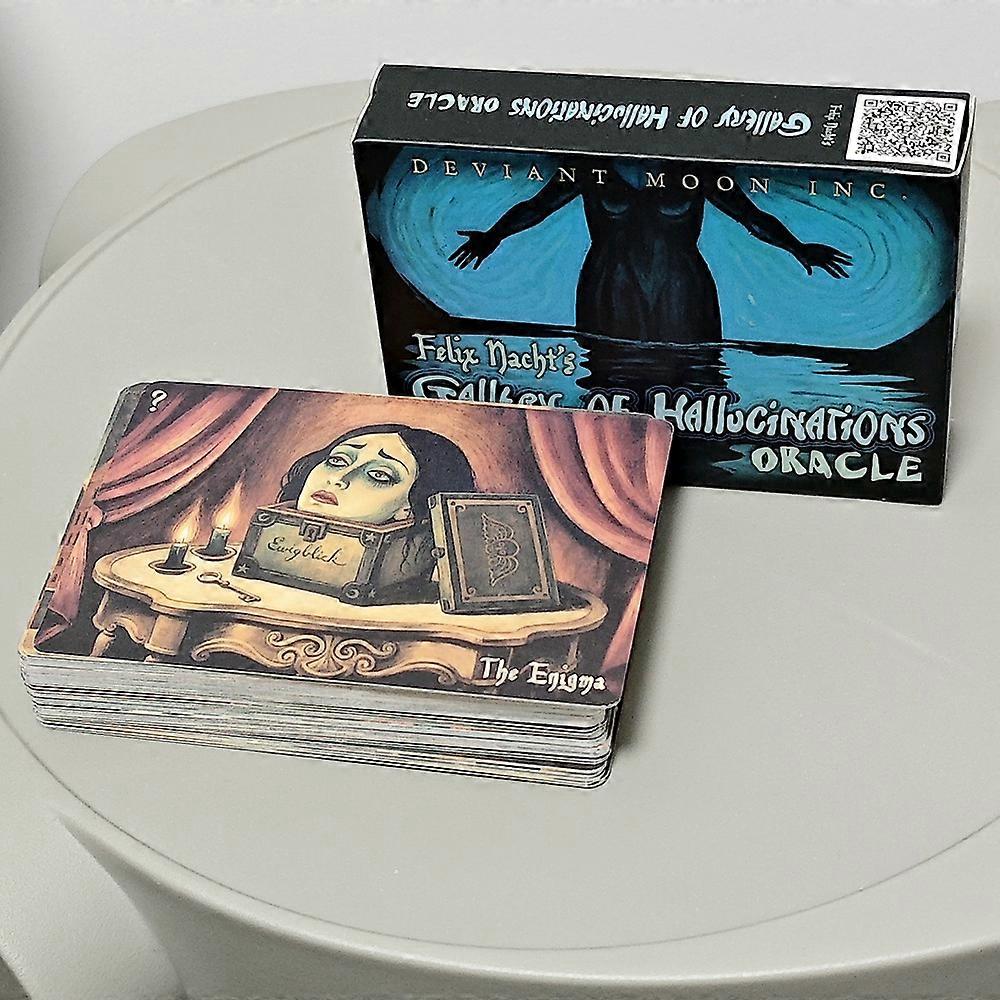 10.5*7.5cm, 52 Oracle Cards from the Evil Moon Gallery