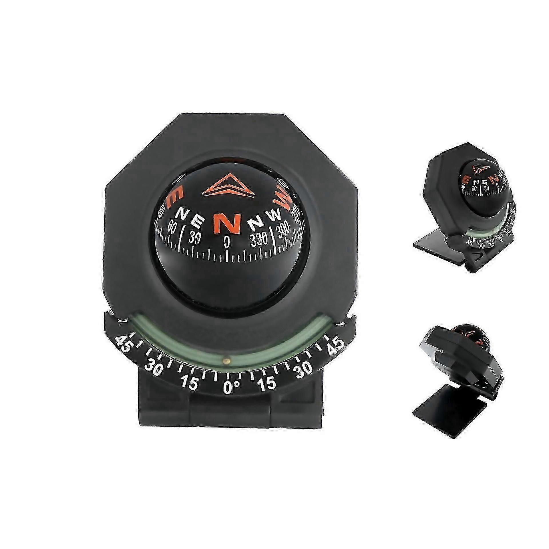 New 2-in-1 Car Compass and Slope Gauge with Foldable High-Precision Guide Ball LC452