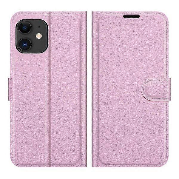 Compatible with iPhone 12 - Stylish Practical NKOBEE Wallet Case Light Pink