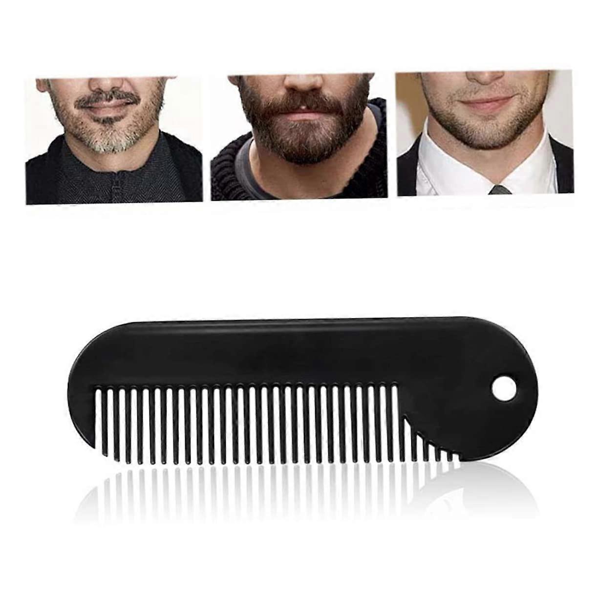 Metal Beard Comb for Men Zinc Alloy Fine Tooth Grooming Tool for Beard Styling and Care
