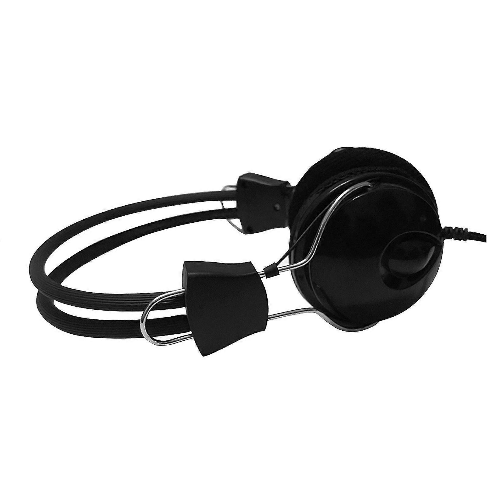 3.5mm Universal Noise Canceling Head-mounted Headset Wired Headphone With Mic For Computer