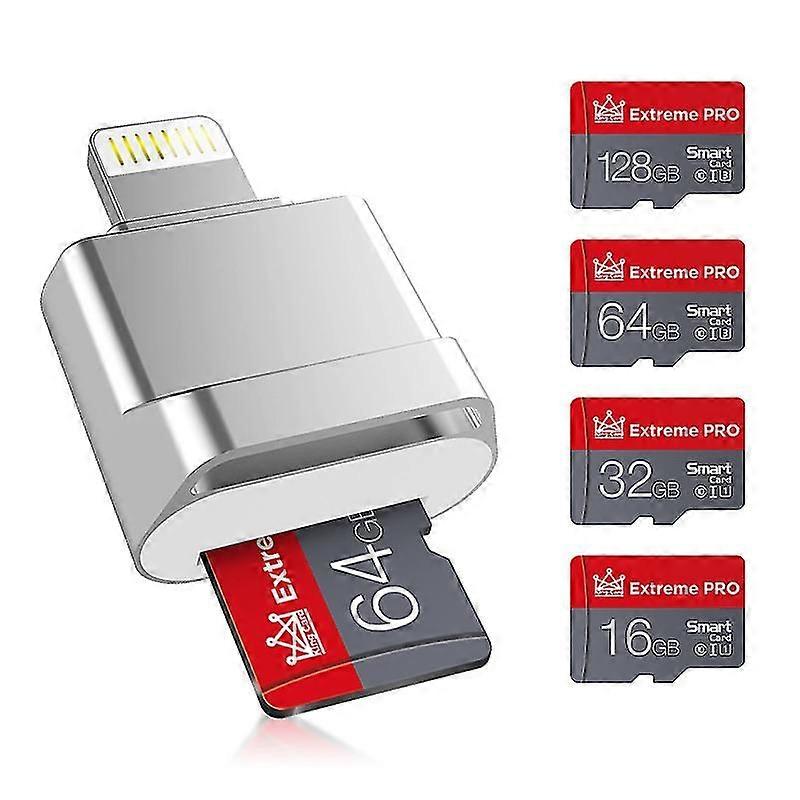 Tf čítačka kariet Plugplay adaptér Lightning na Microsd Nie je potrebný ovládač pre iPhone 6/6s/6plus/7/7plus/8/x Usb / otg / lightning 2 V 1