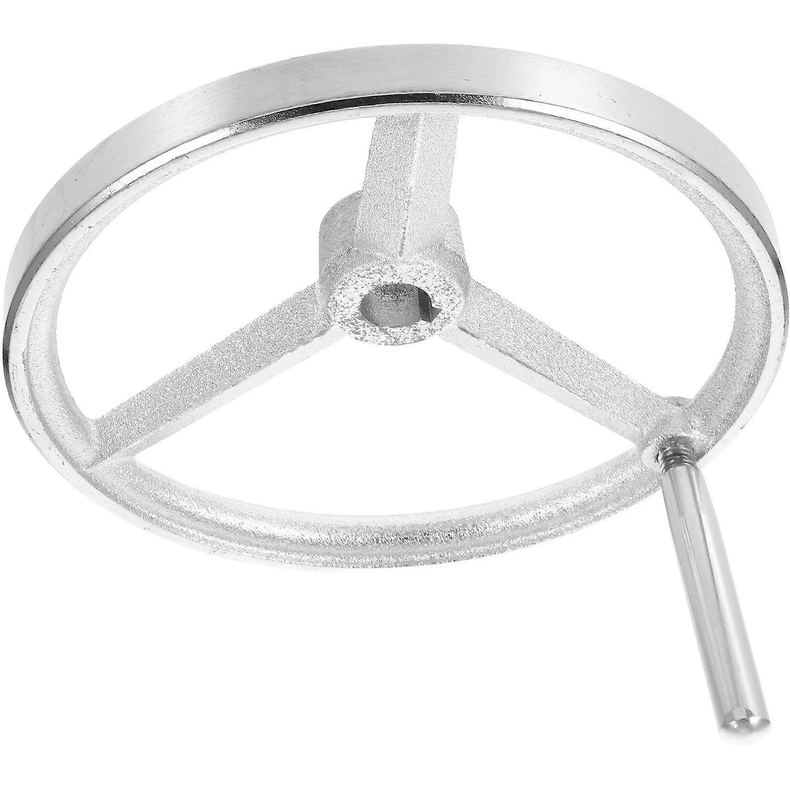 Detachable Wheel for Replace 1Set Silver Lathe Handwheel with Handle