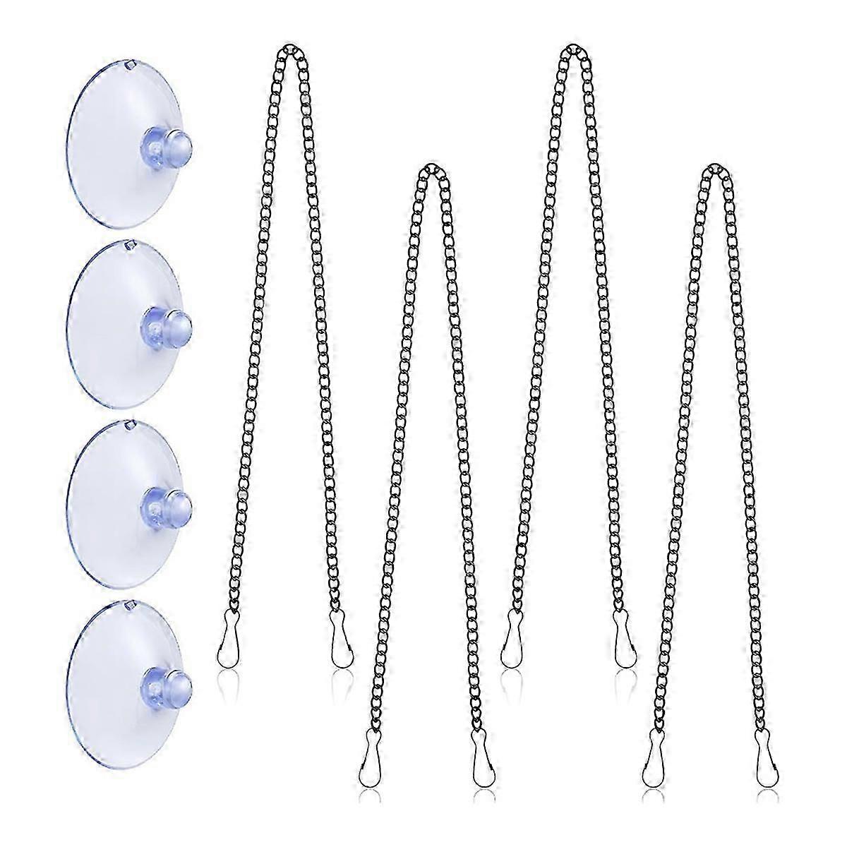 4 Pcs Stained Glass Window Hanging Chain Fast
