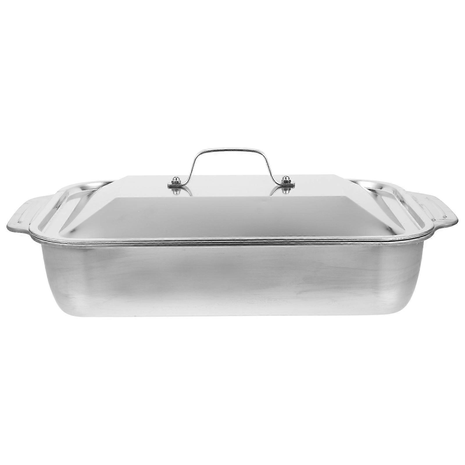 Grilling Fish Stainless Steel Roasting Pan Rectangular Pan for Baking