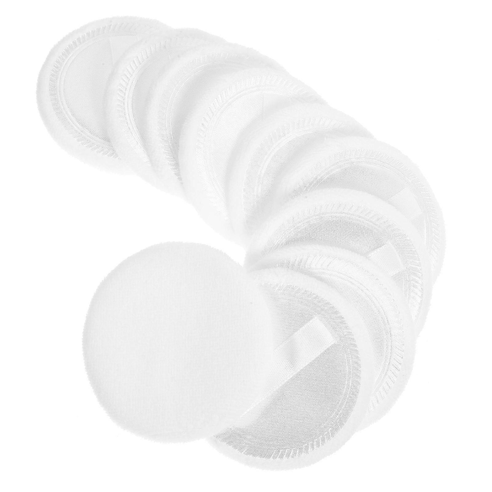 Makeup Cotton Dry Powder for Makeup Use 10Pcs White