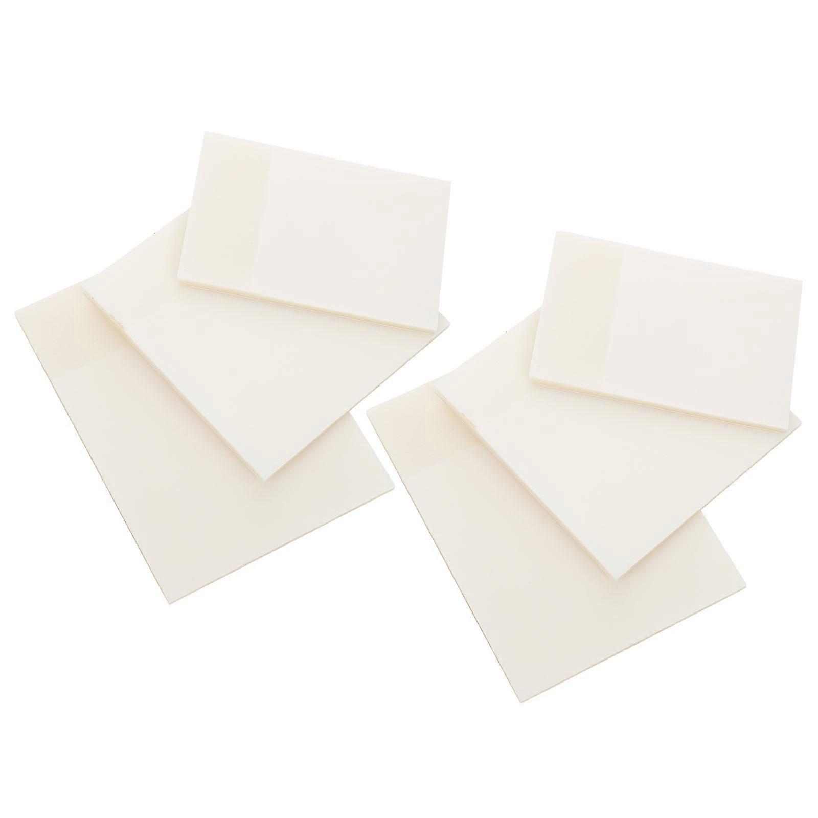 Sticky Memo Notes for Writing Use 6Pcs White Transparent Waterproof Stickers