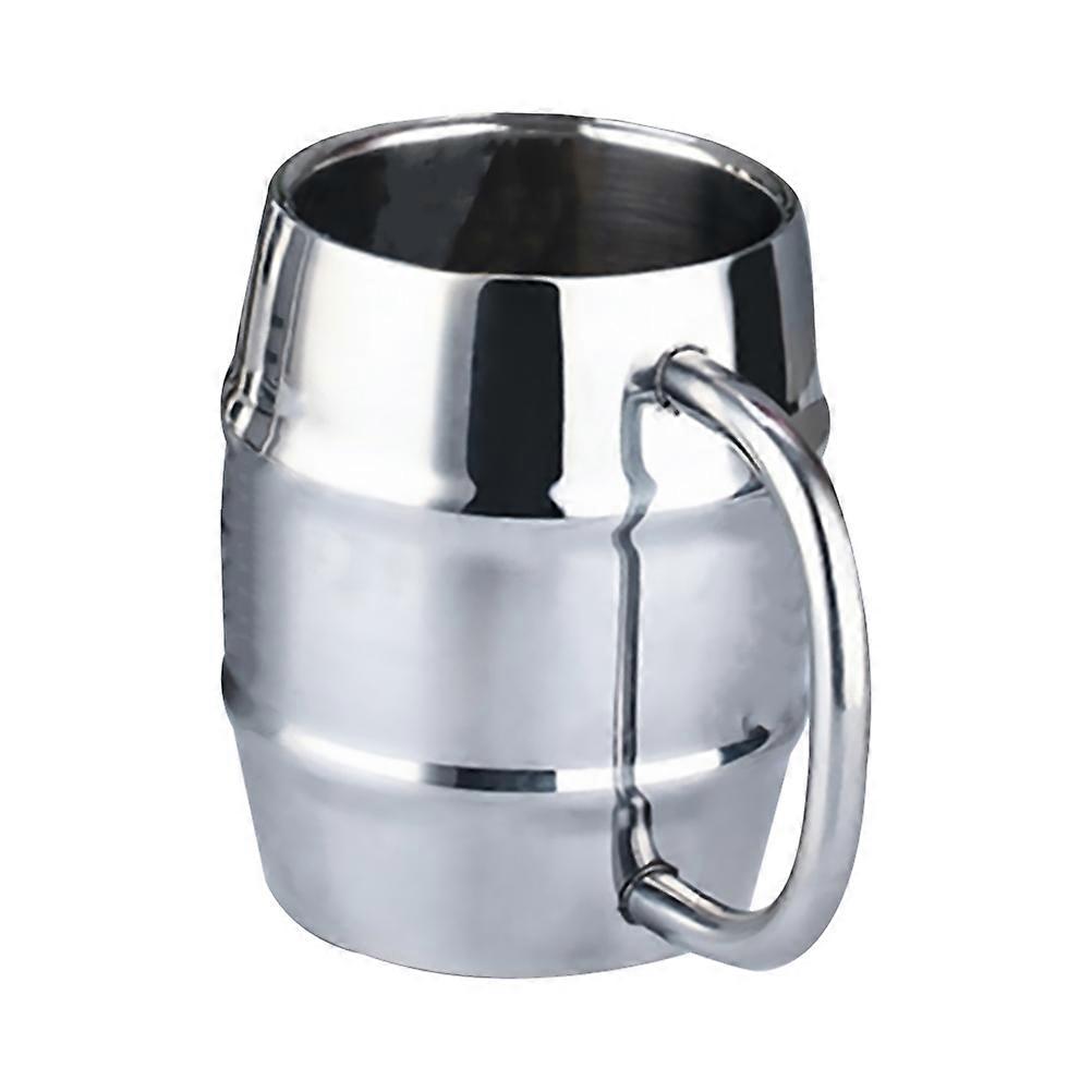 Double Layer Beer Cup Stainless Steel Mug for Home Use