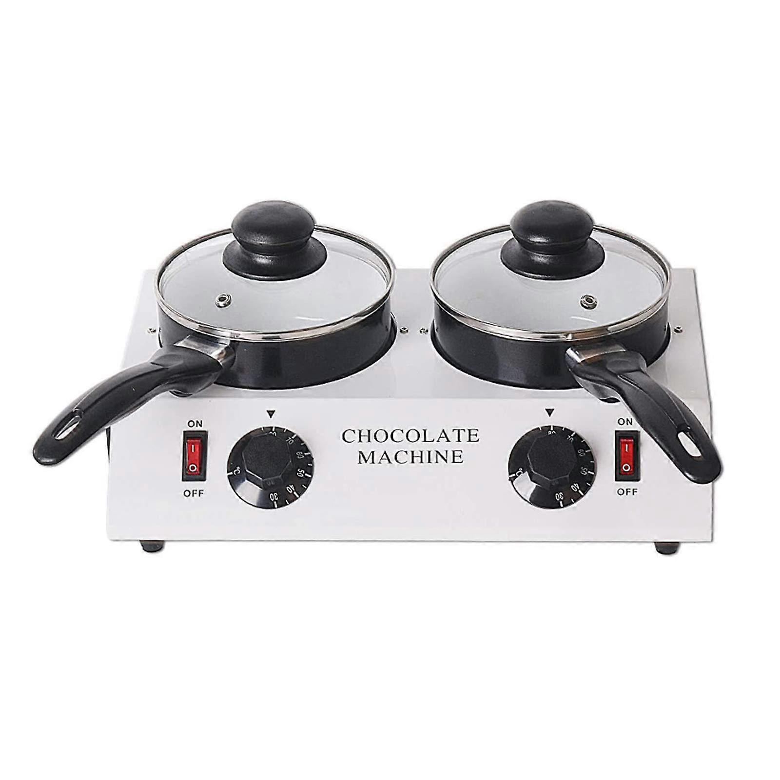 Chocolate Melting Pot with Precise Temperature Control, NonStick Ceramic, Electric for Baking
