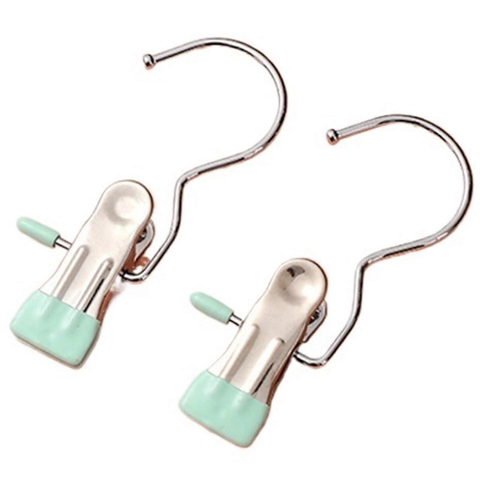 Rustproof Hanging Clothespins 40PCS with Secure Grip for SpaceSaving Home and Office (Green)