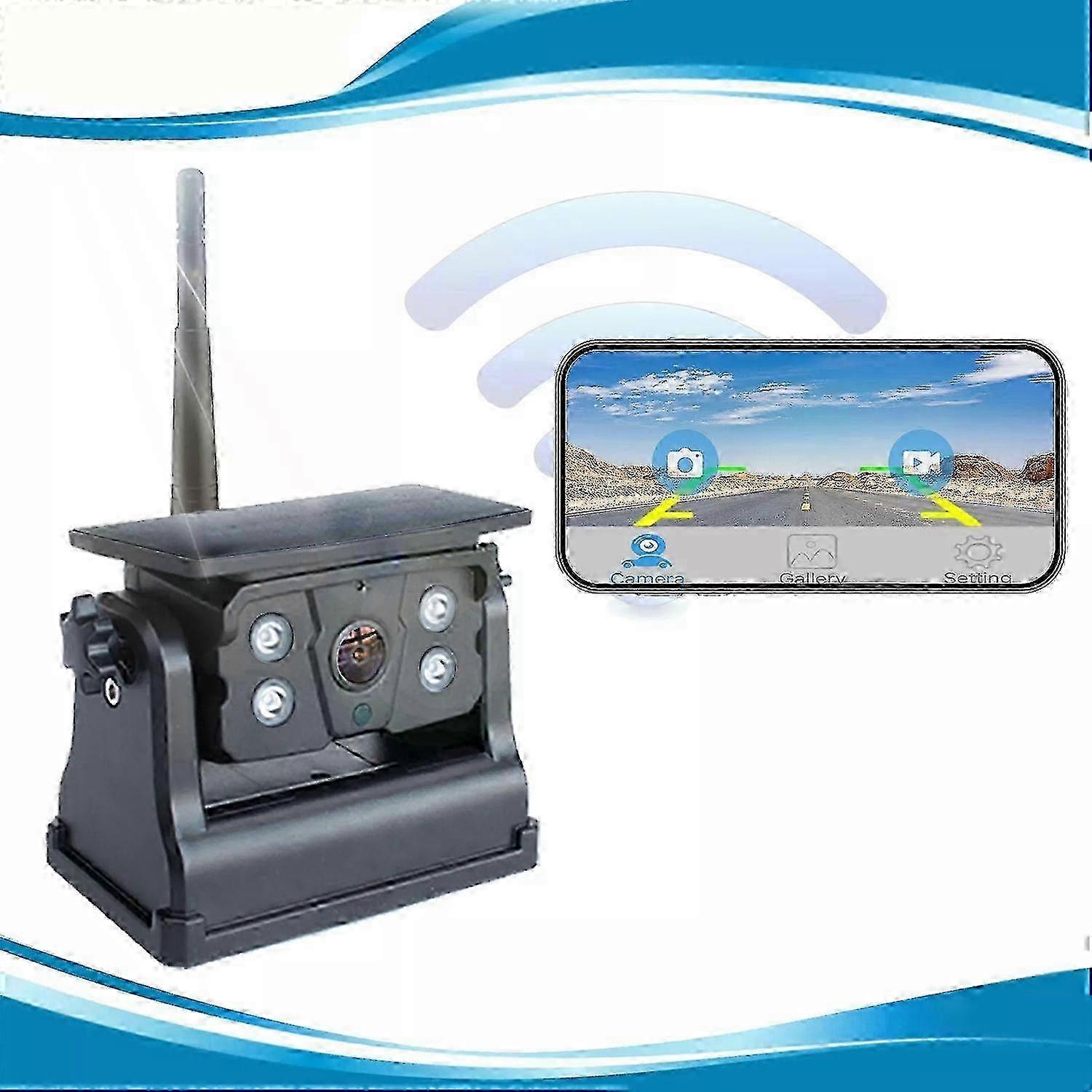 2025 Solar Wireless Magnetic Backup Camera for and Trailers Trucks