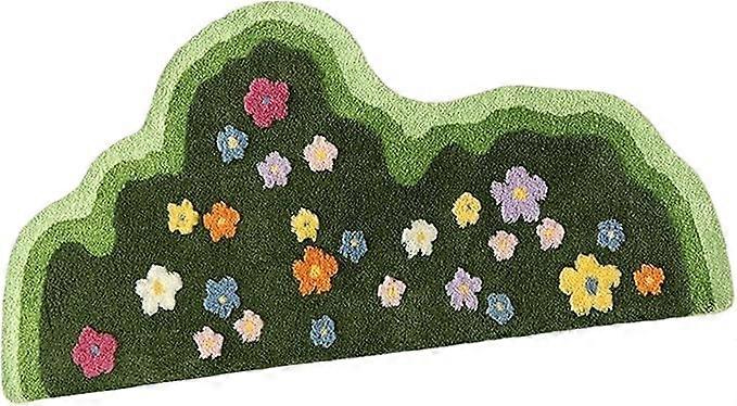 Decorative rug, absorbent, soft, non-slip and washable, with irregular patterns