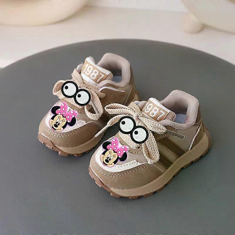 Disney Casual Shoes Spring Autumn boy Girl Non-slip Soft Sole Sneakers Mickey Mouse New Toddler Shoes Children Sports Shoes