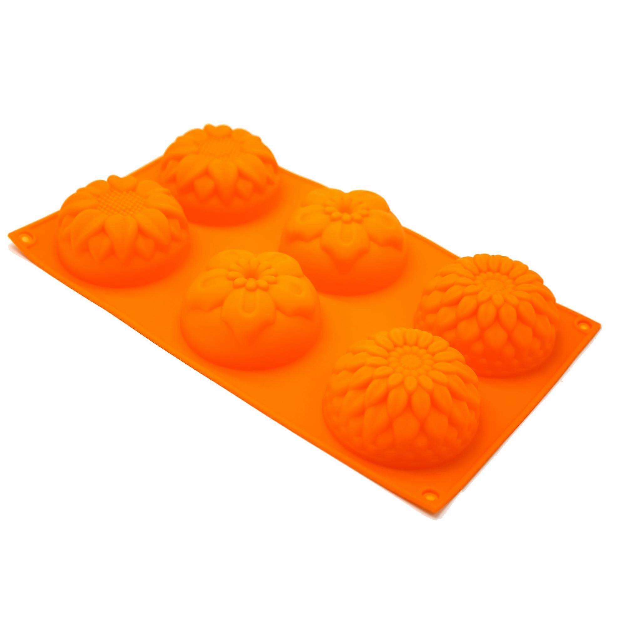 Round Silicone Soap Mold 3 Inch for CP and HP Soap Making, Clear Pattern, Easy Release, 4oz Cells