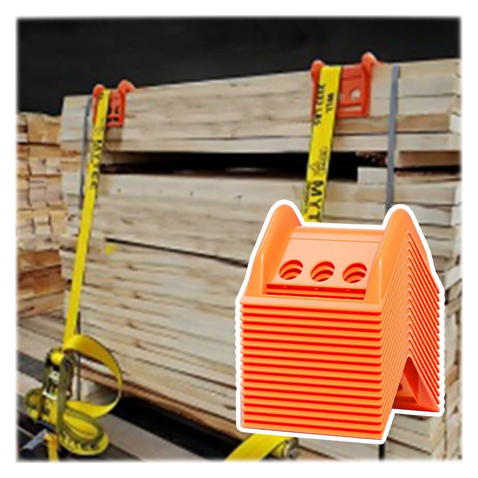 Flatbed Corner Protector 130 Pack Heavy Duty Plastic Edge Guards for Cargo Straps