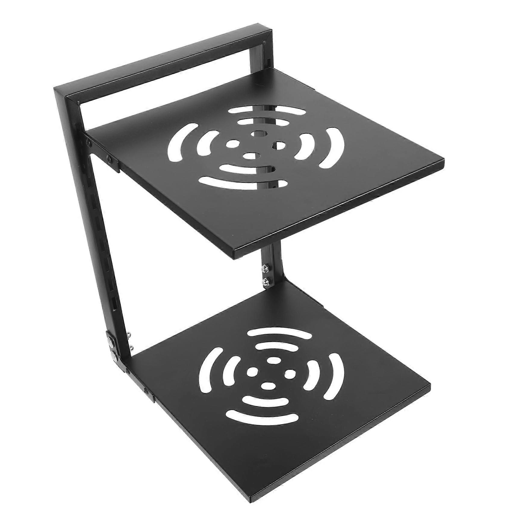 Pan Organizer Rack TwoTier Kitchen Countertop Pot and Lid Holder SpaceSaving Corner Storage