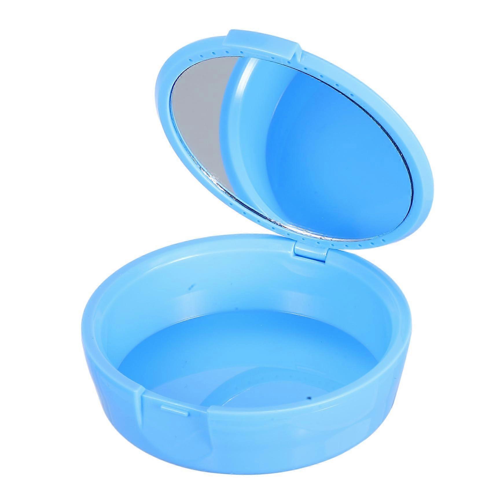 Retainer Case with BuiltIn Mirror, Compact Tooth Storage Box for Travel, Durable Lightweight Design