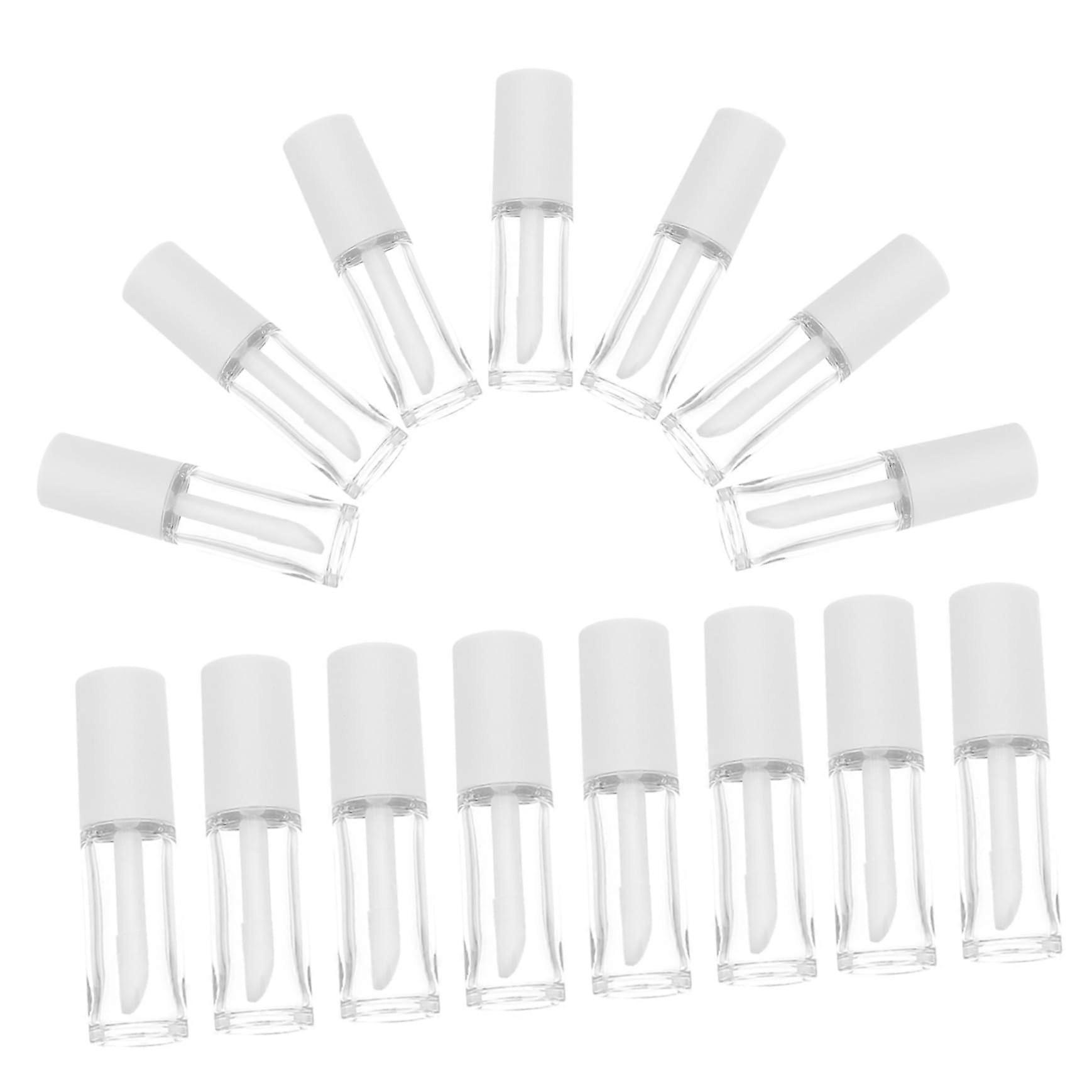 15pcs Empty Lip Gloss Tubes with Wand Applicator, Refillable Containers for DIY Makeup