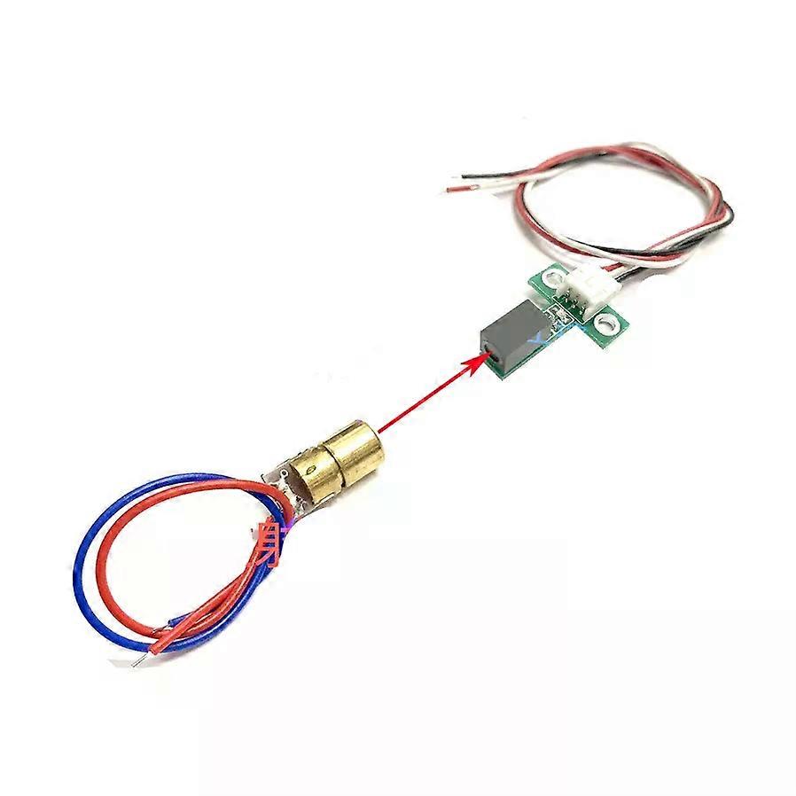 DC5V Point Laser Detector Sensor Alarm Normal Open Focusable Detect Distance Max 10m