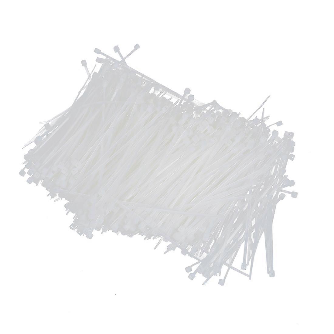 White Self Locking Nylon Packaging Cable Zip Tie 1000 Pcs