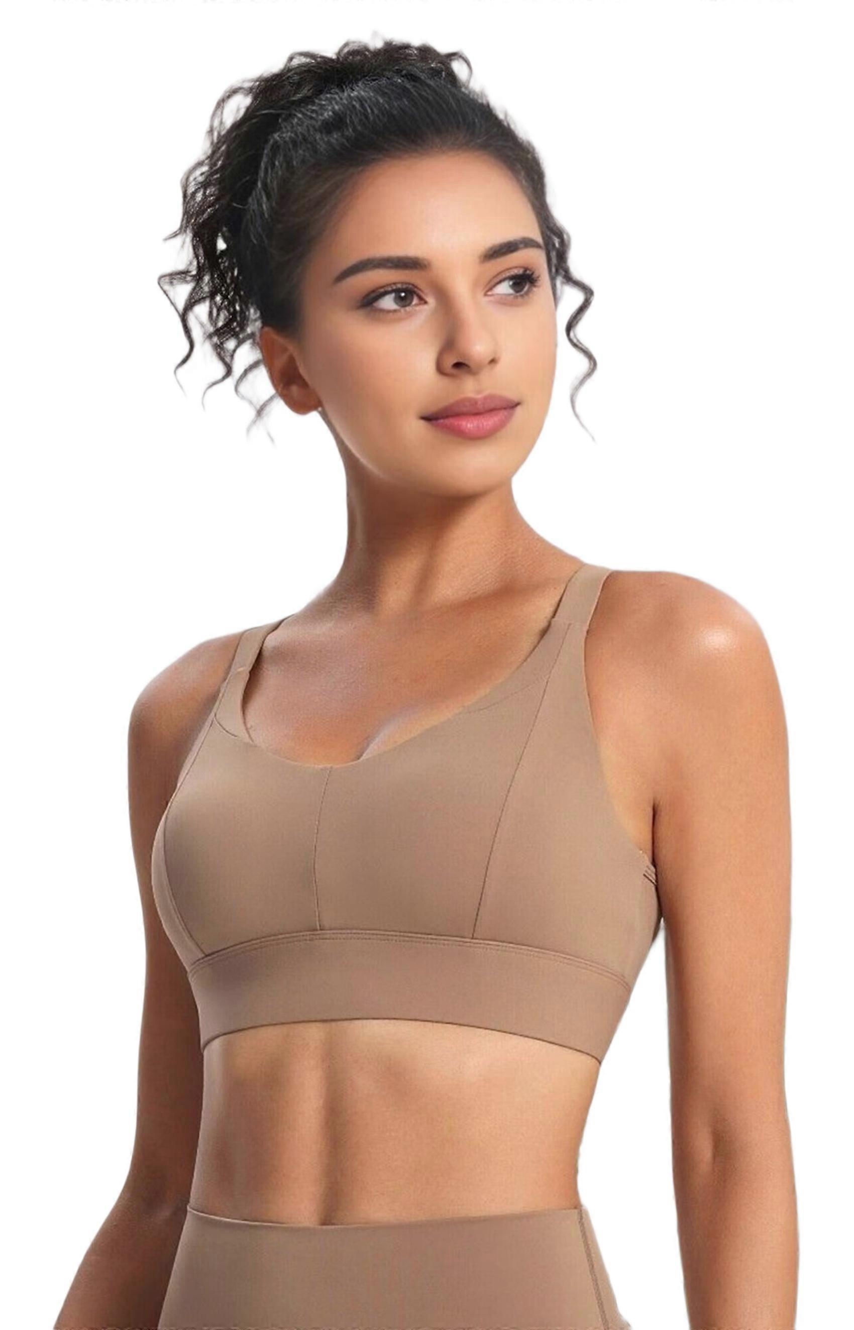 Racerback Sport-BH Hellbraun S