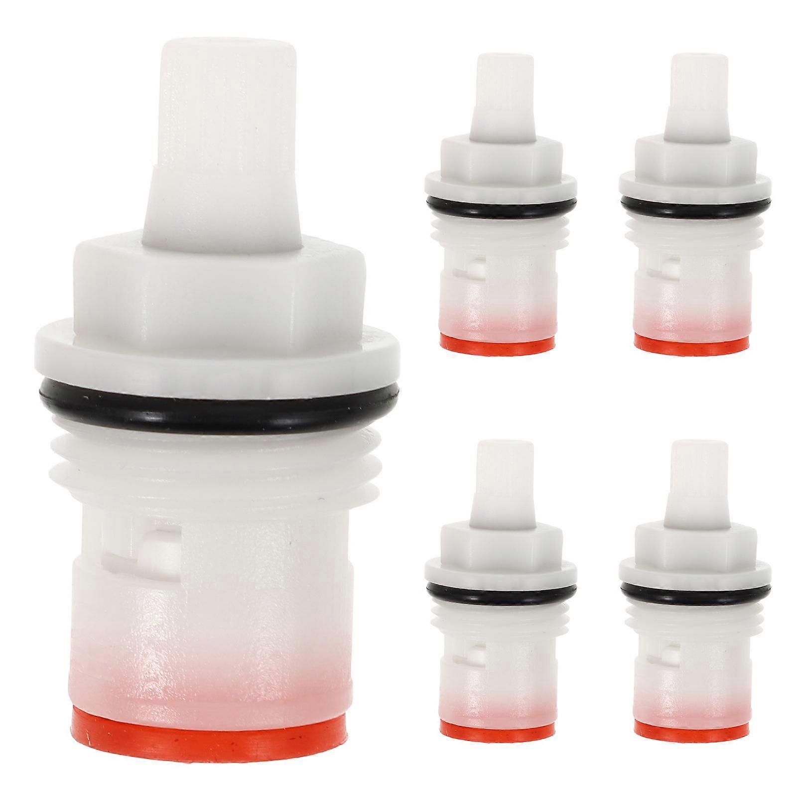 5Pcs Durable Tap Valves Replacement For Home Improvement Leak Prevention Sturdy Plastic Material