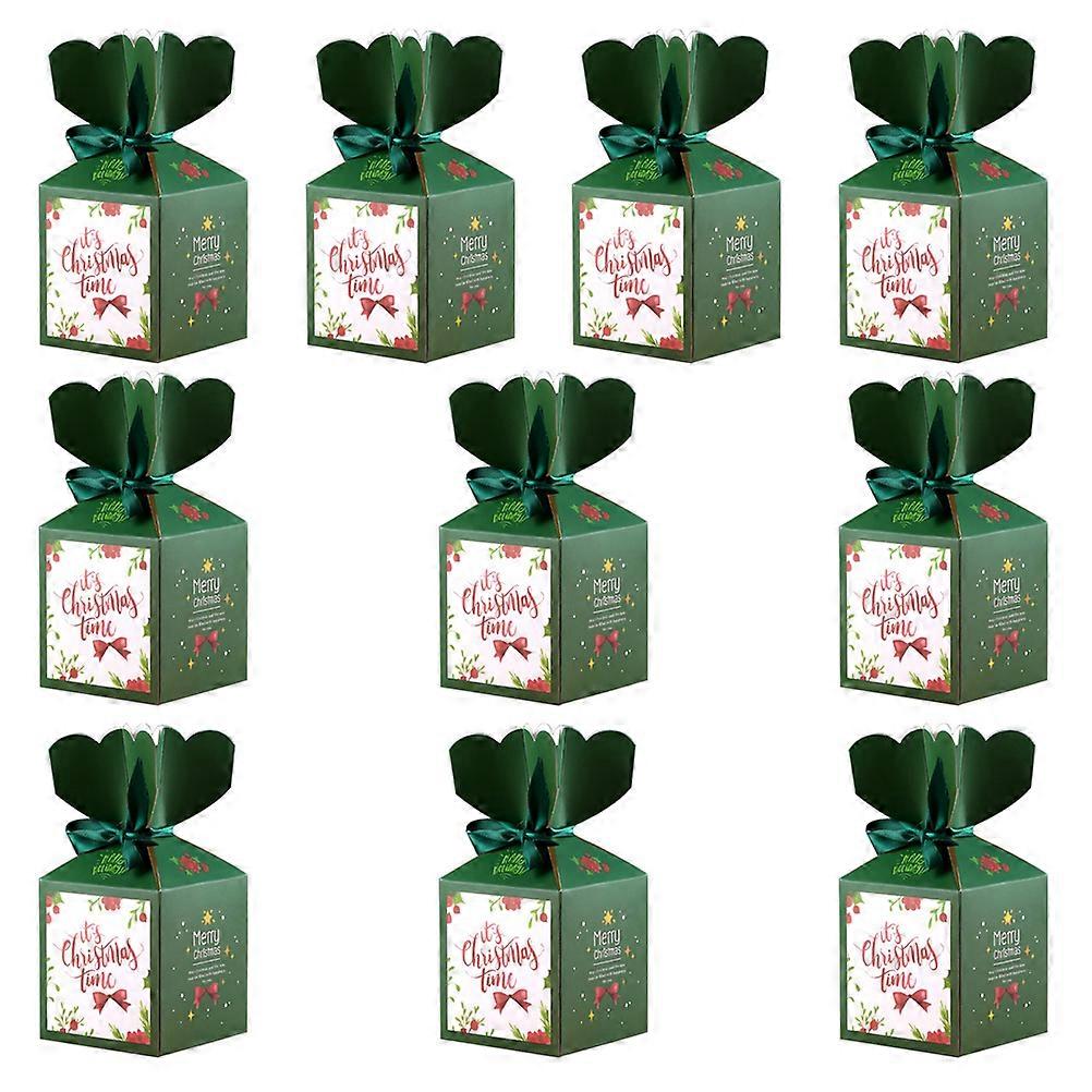 Christmas Gift Boxes Paper Candy Box for Party Use 10Pcs