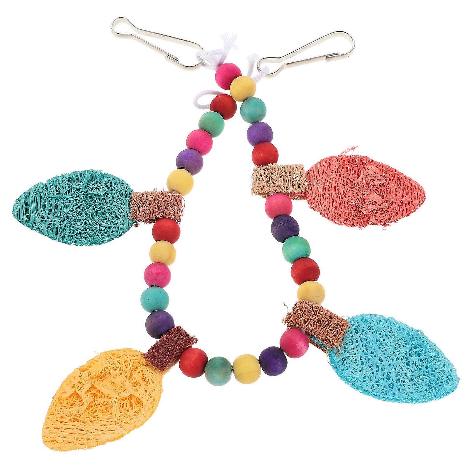 Parrot Chew Toy Interactive Hanging Parakeets Swing for Intelligence Training