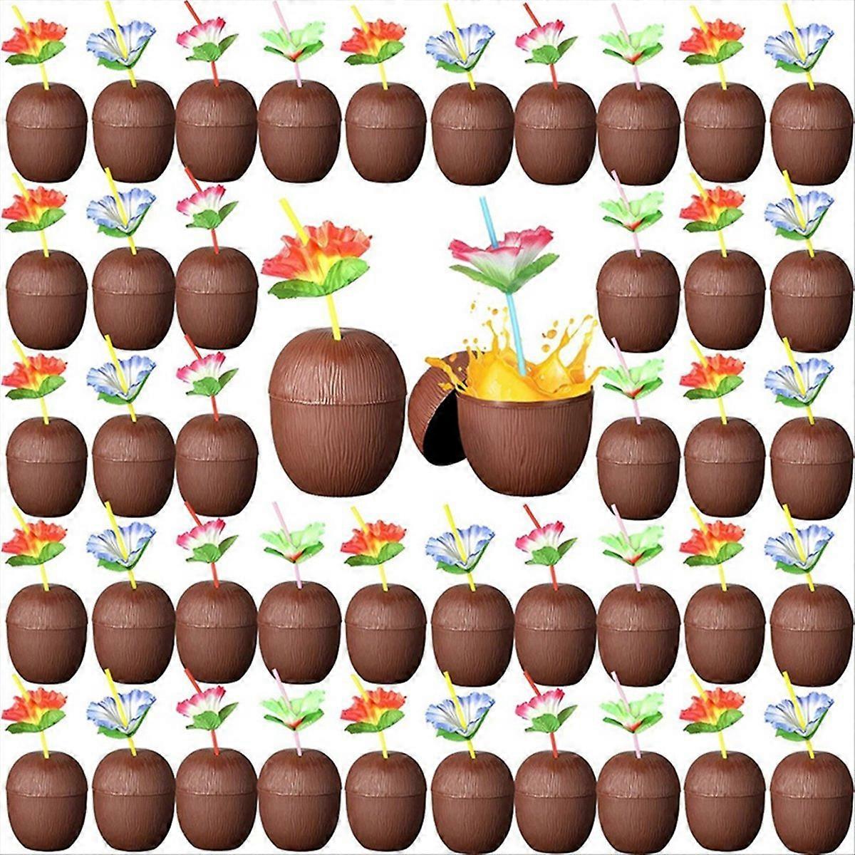 Hawaiian Summer Pineapple Coconut Drinking Cup Juice Drink Cups