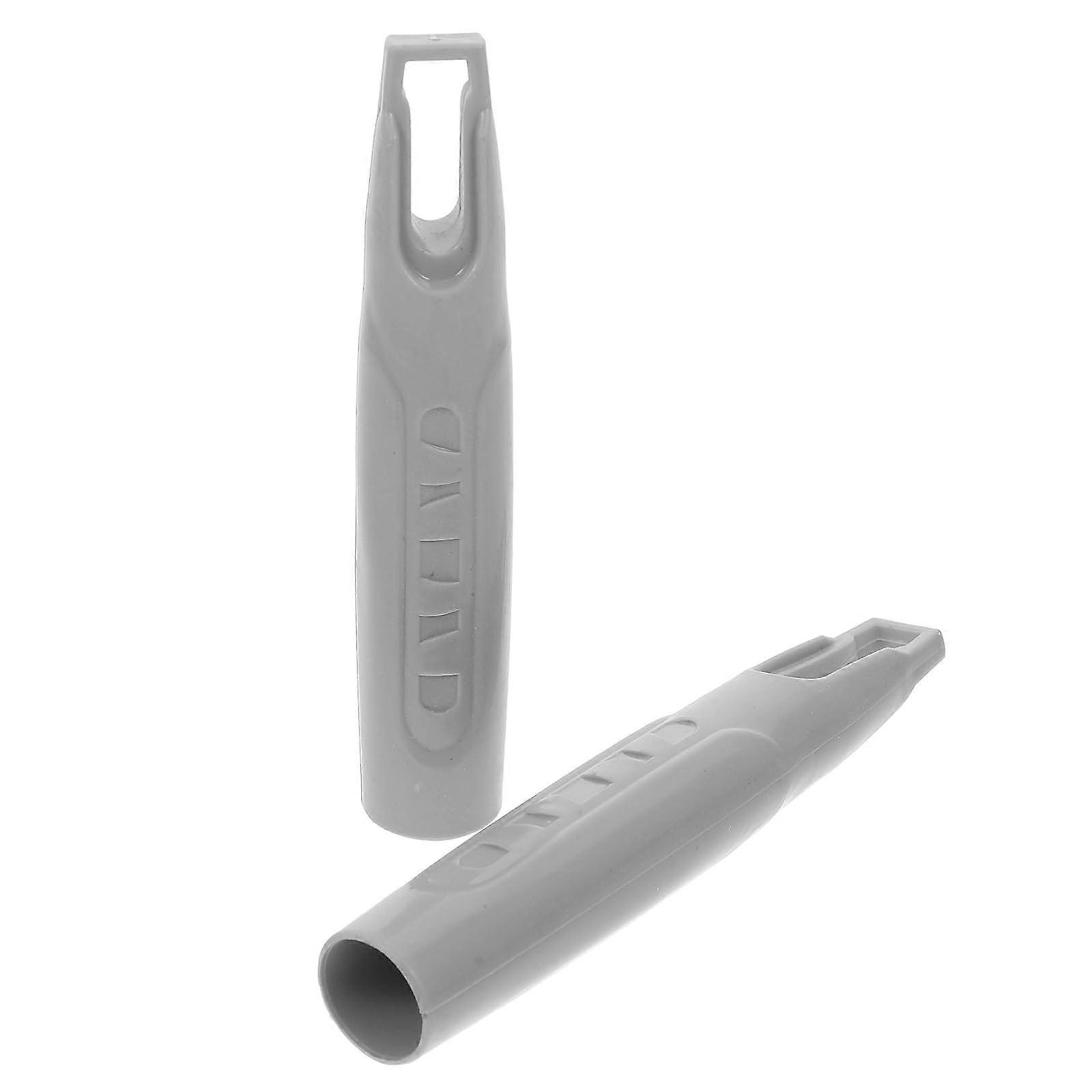 Ergonomic Broom Handle Replacement with Universal Fit and Comfortable Grip, 2pcs Plastic Ends