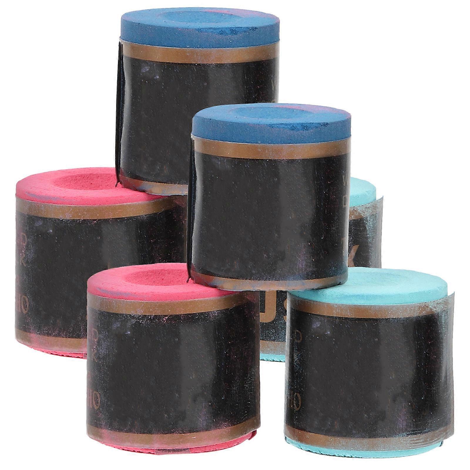 Fine Pool Chalks Portable Pool Chalk for Cue Use 6Pcs Billiard Chalks