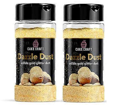 Cake Craft Dazzle Dust Gold 2 Pack