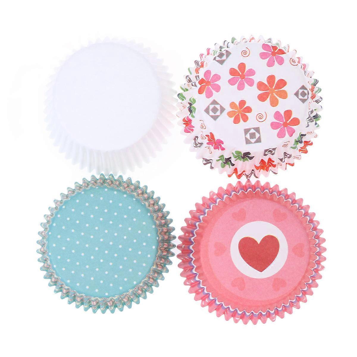 Eggcake Paper Cup Cupcake Wrappers for 100Pcs White Muffin Cases