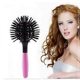 Heat Resistant Detangling Hair Brush with Ergonomic Grip for Salon Quality Styling Wet and Dry Hair