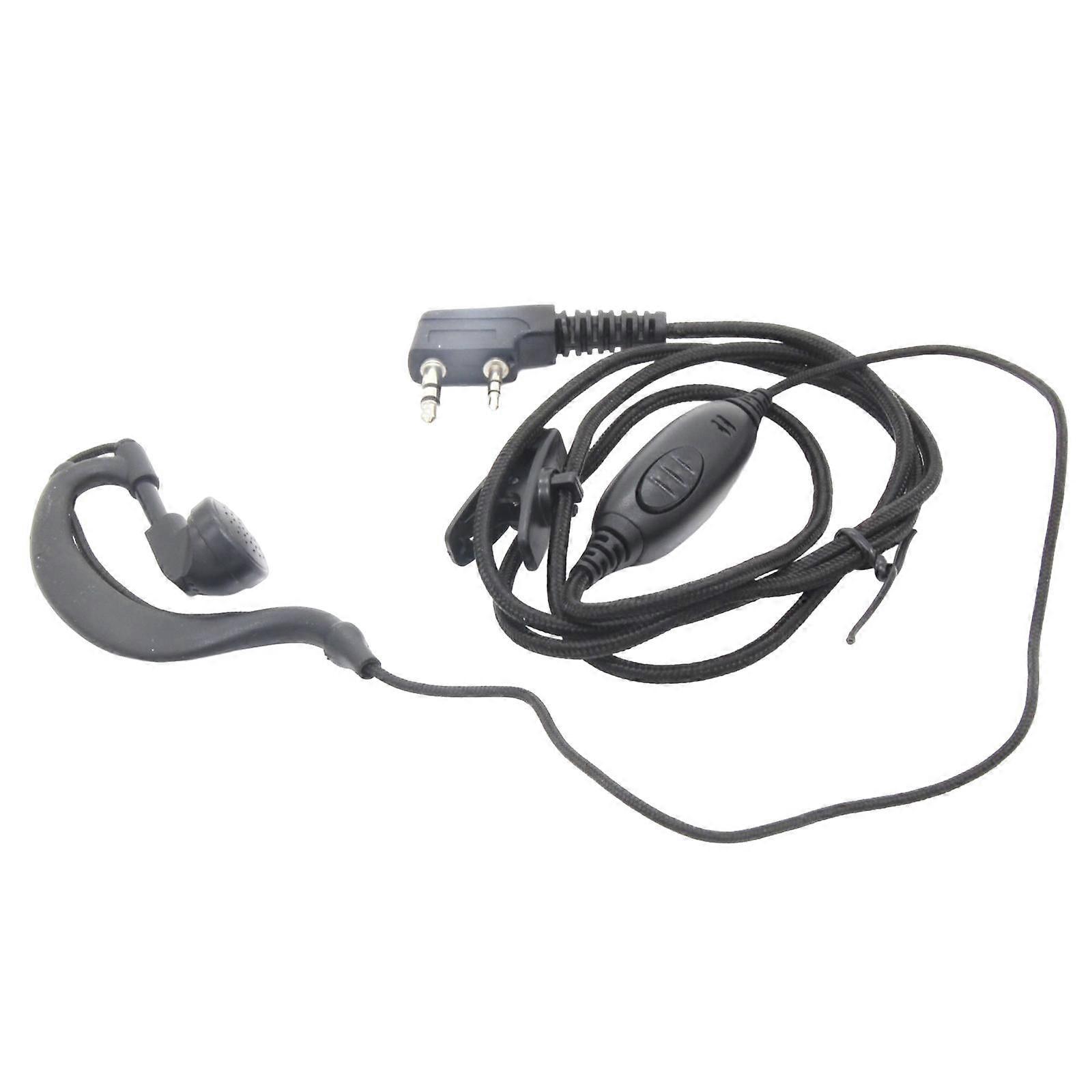 2 Earpiece with Mic G Type 2 Pin Adjustable Volume Replacement Earhook