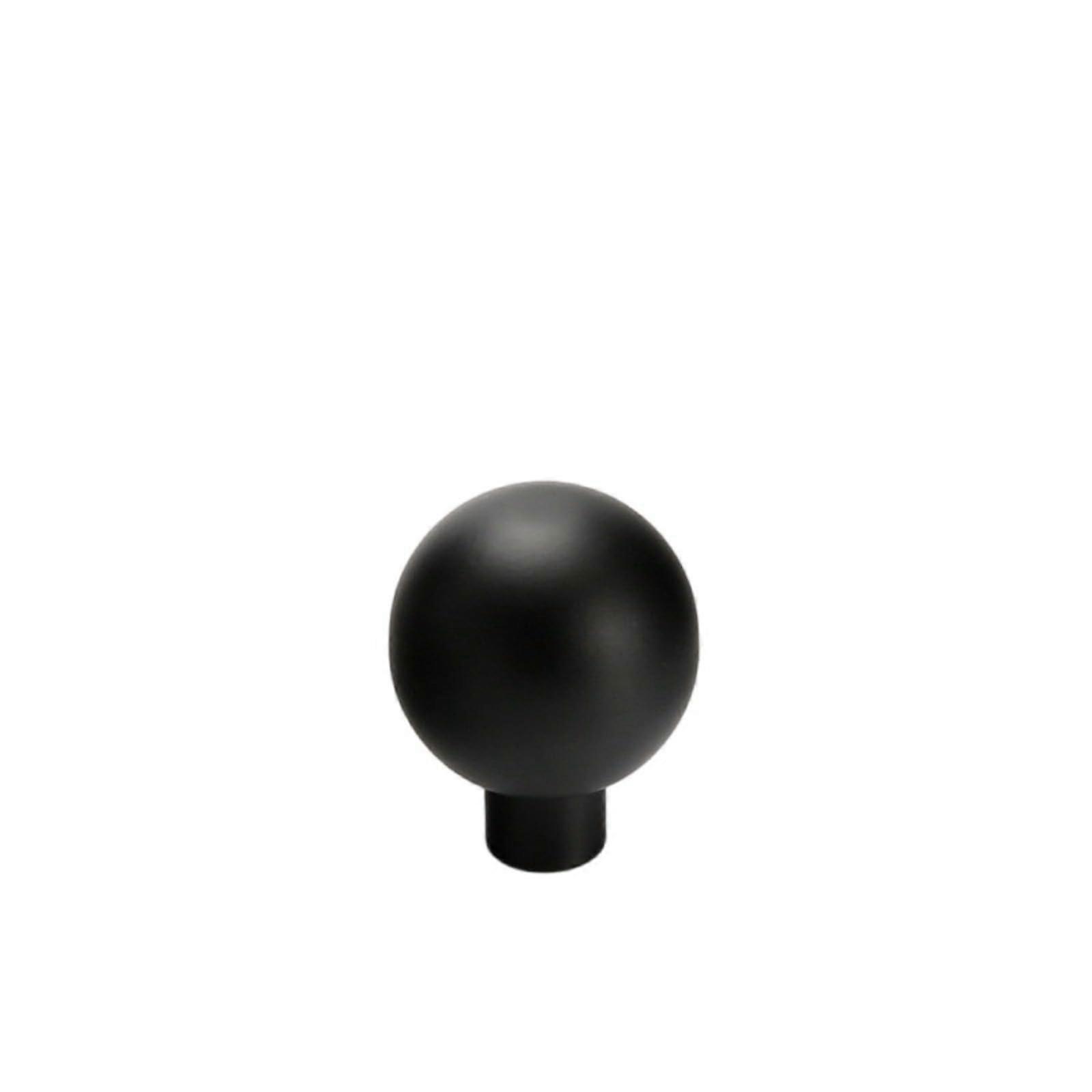 Black Copper Cabinet Handles Round Ball Drawer Knobs Single Hole Wardrobe Door Pulls Durable
