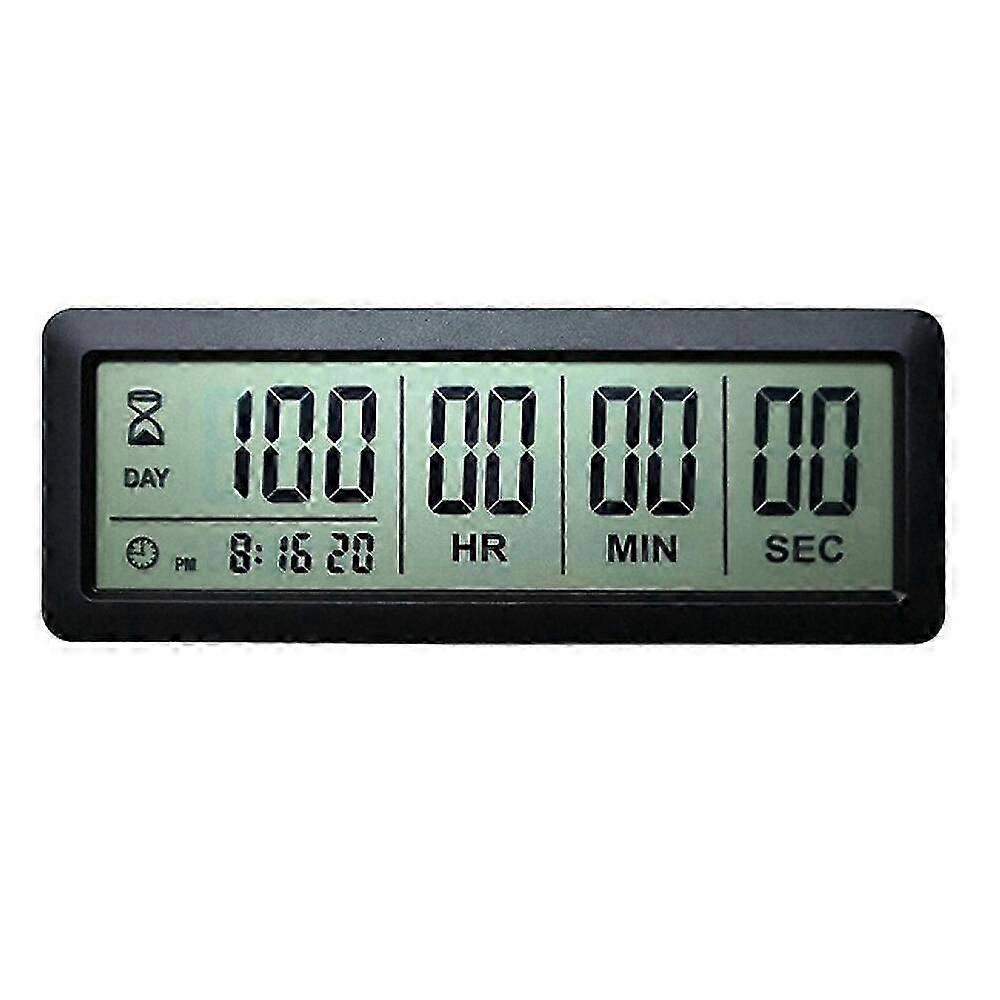 999 Days Count Down Clock Timer for Graduation Lab Kitchen (Black)