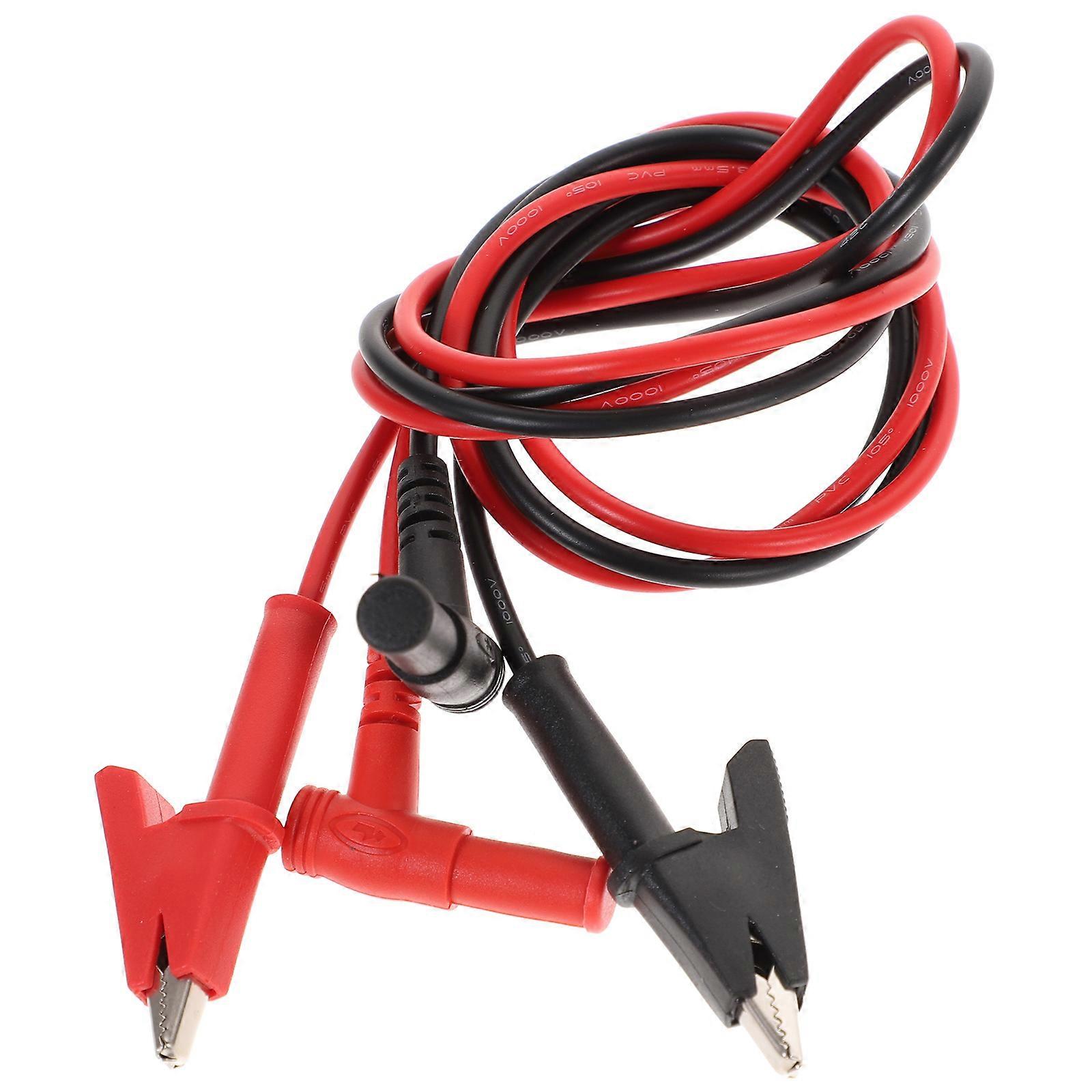 1 Pair Multimeter Alligator Clips Test Cable Multimeter Testing Probe for Car