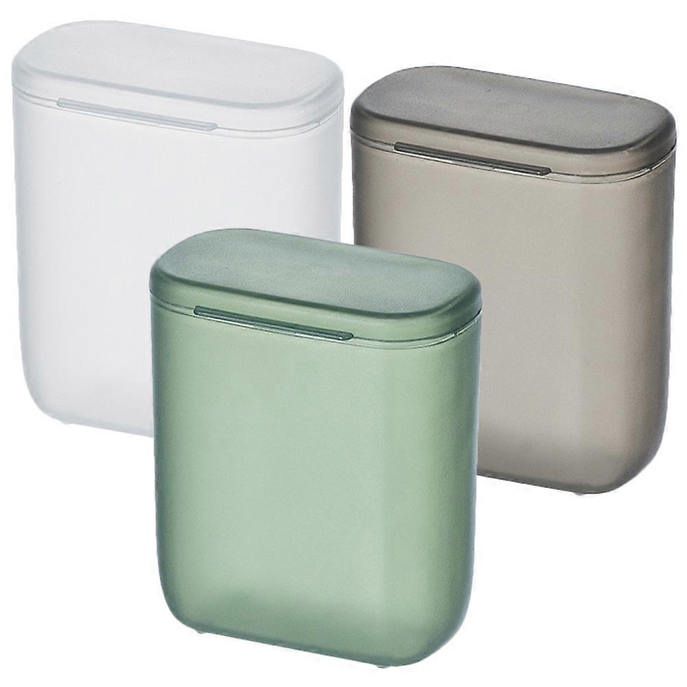 3pcs Portable Storage Containers Boxes Small Plastic Storage Box with Lid